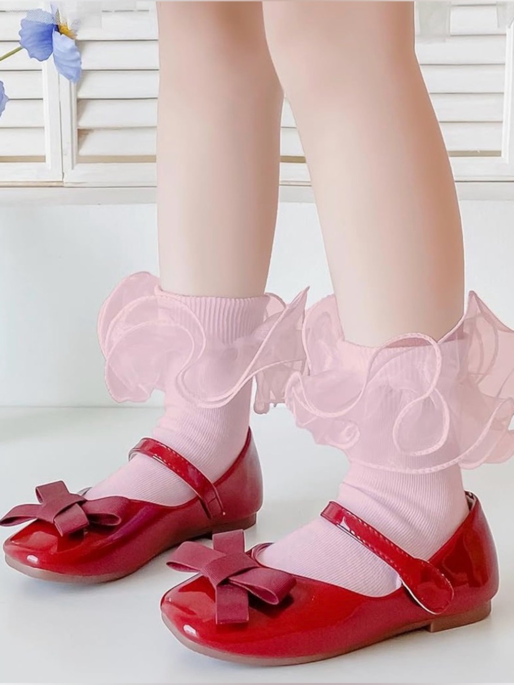 toddler girl Pink Ruffle Ankle Socks 3 pack